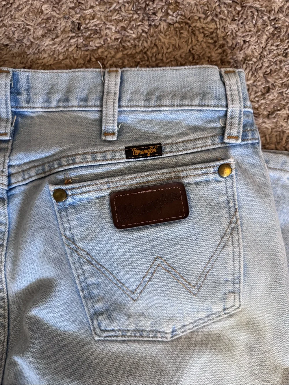 WRANGLER 47MWZ regular fit Light Blue Men’s Jeans - Classic Straight Fit 32x32